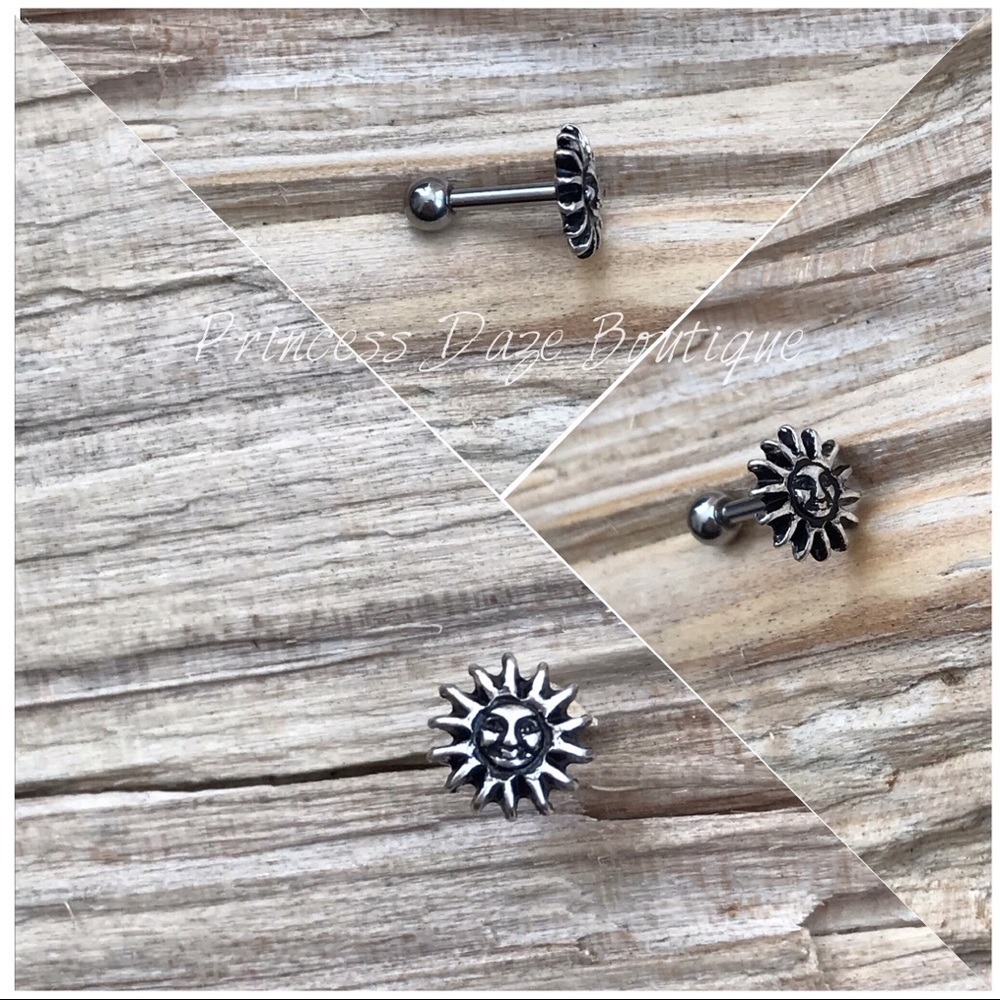 Tribal Sun Cartilage / Tragus Earring